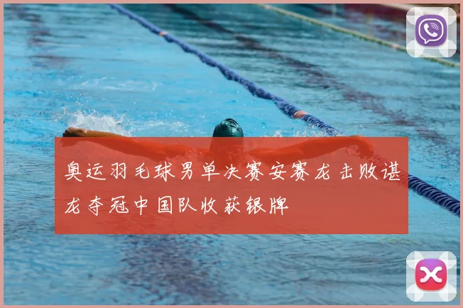 奥运羽毛球男单决赛安赛龙击败谌龙夺冠中国队收获银牌